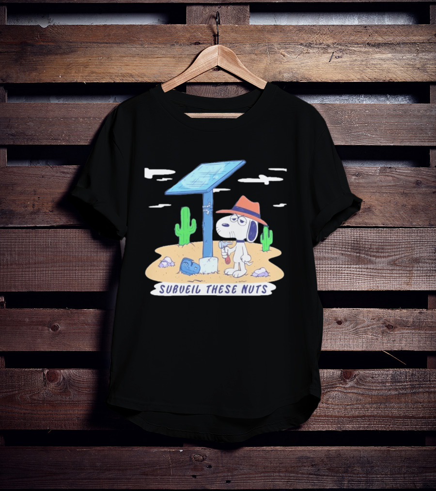 Spike Peanuts Subueil These Nuts Snoopy Desert Solar Panel T-Shirt