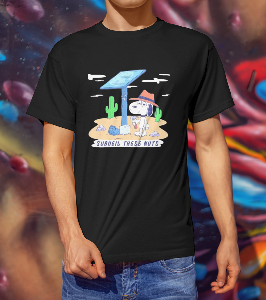 Spike Peanuts Subueil These Nuts Snoopy Desert Solar Panel T-Shirt