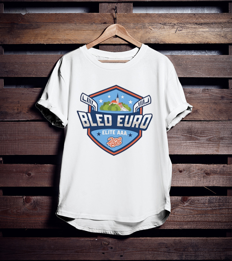 Bled Euro Elite AAA 2026 200x85 Tournament Series Hockey Shield T-Shirt