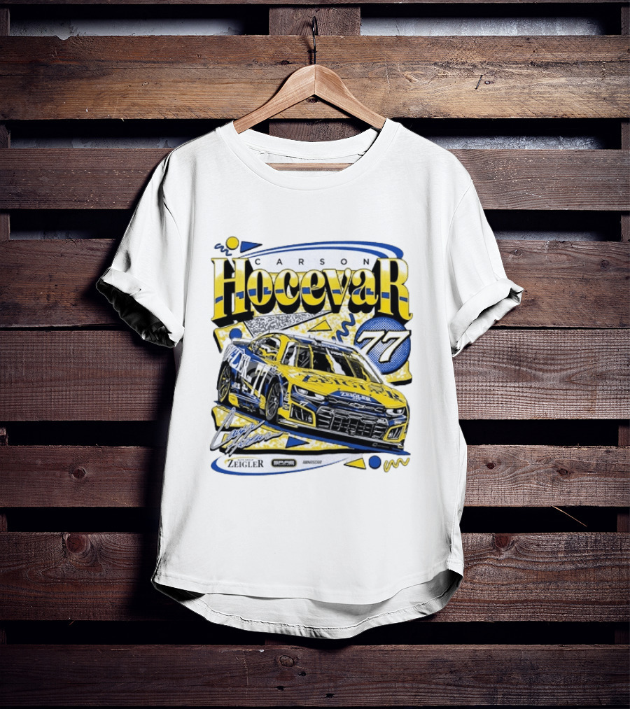 Carson Hocevar 77 NASCAR Spire Motorsports Zeigler Chevrolet Camaro Racing T-Shirt