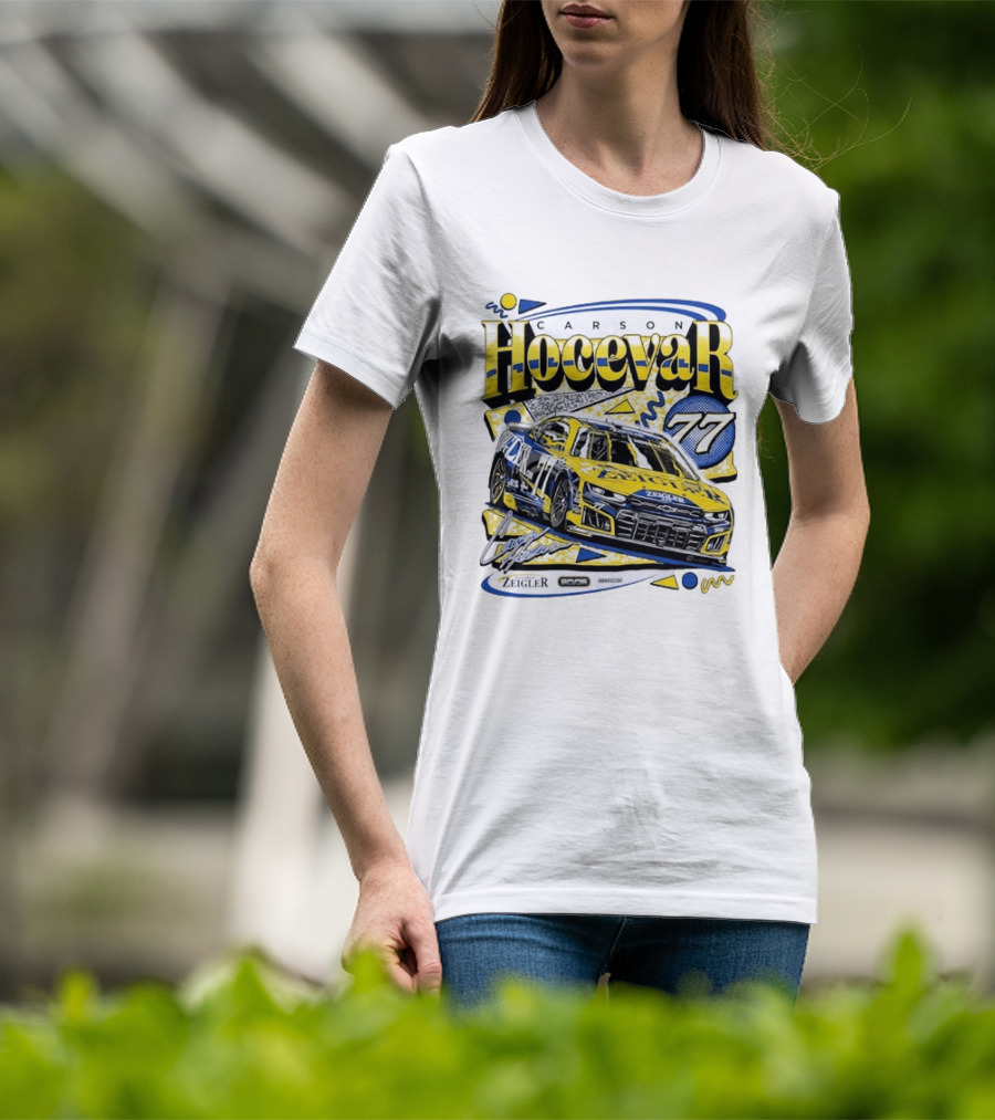 Carson Hocevar 77 NASCAR Spire Motorsports Zeigler Chevrolet Camaro Racing T-Shirt