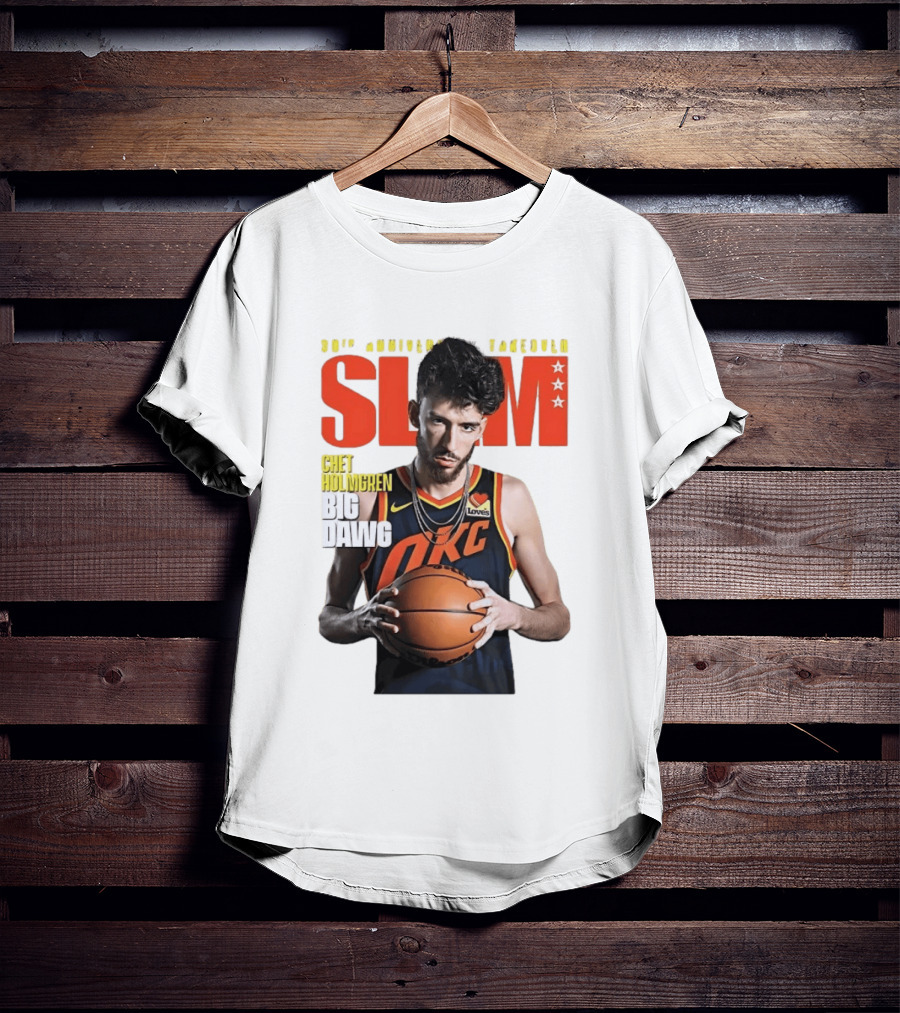 Chet Holmgren SLAM Magazine 30th Anniversary OKC Big Dawg Cover T-Shirt