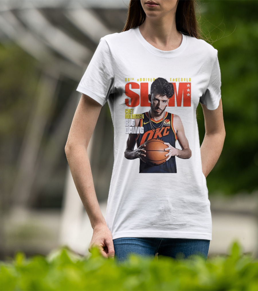 Chet Holmgren SLAM Magazine 30th Anniversary OKC Big Dawg Cover T-Shirt