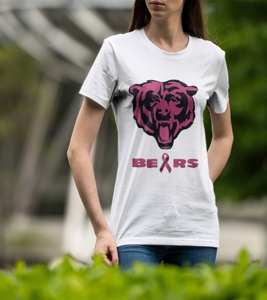 Chicago Bears Real Fans Wear Pink Breast Cancer Awareness 2026 T-Shirt