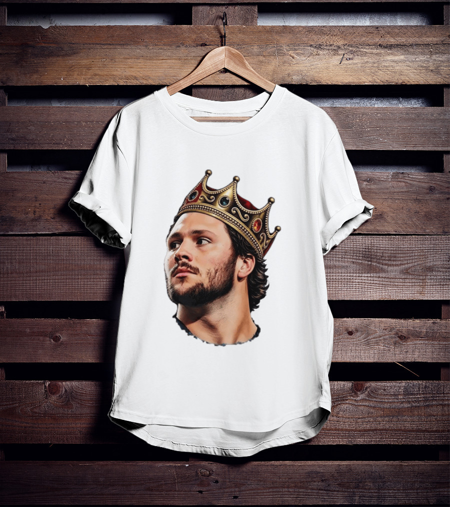 Josh Allen Buffalo Bills King Crown Football T-Shirt