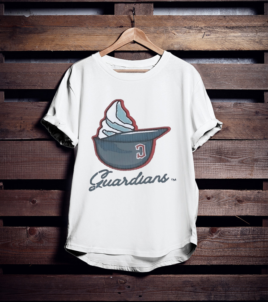 Cleveland Guardians Ice Cream Helmet C Hat Guardians T-Shirt