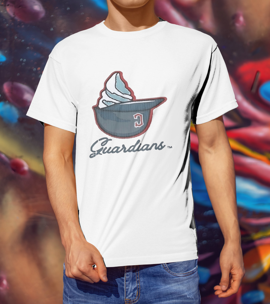 Cleveland Guardians Ice Cream Helmet C Hat Guardians T-Shirt