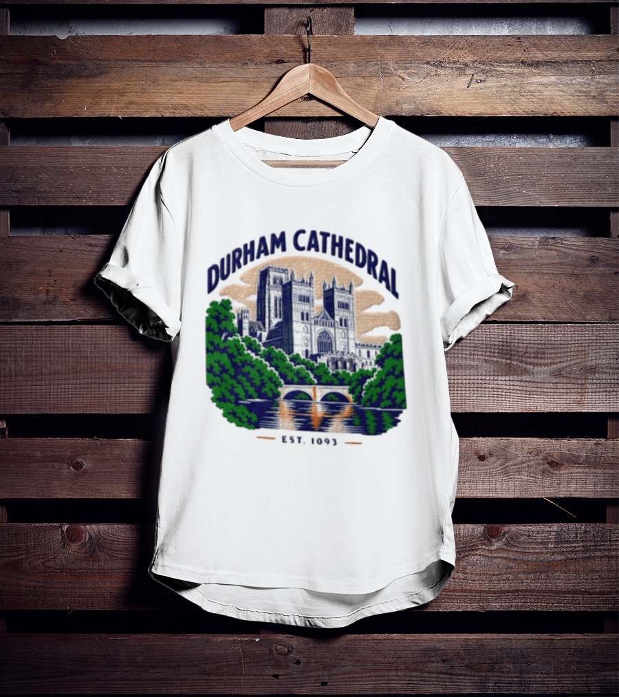 Durham Cathedral Est 1093 Iconic Landmark Travel Souvenir T-Shirt