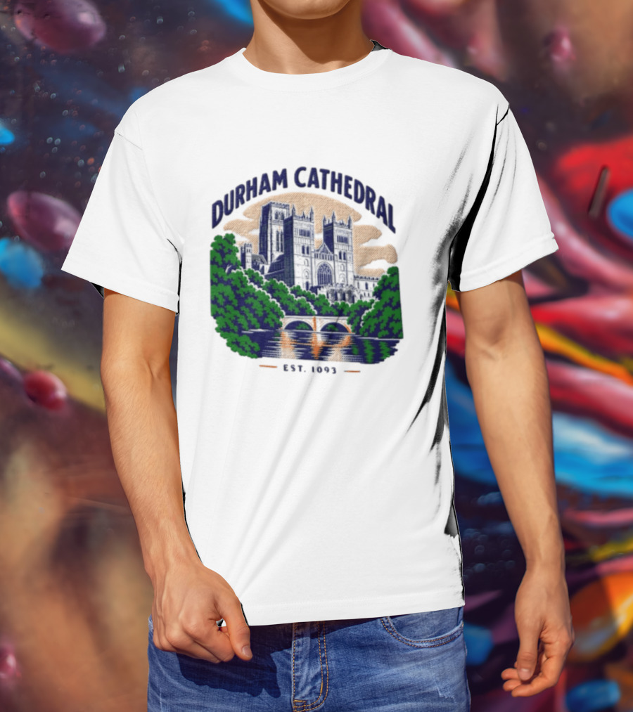 Durham Cathedral Est 1093 Iconic Landmark Travel Souvenir T-Shirt