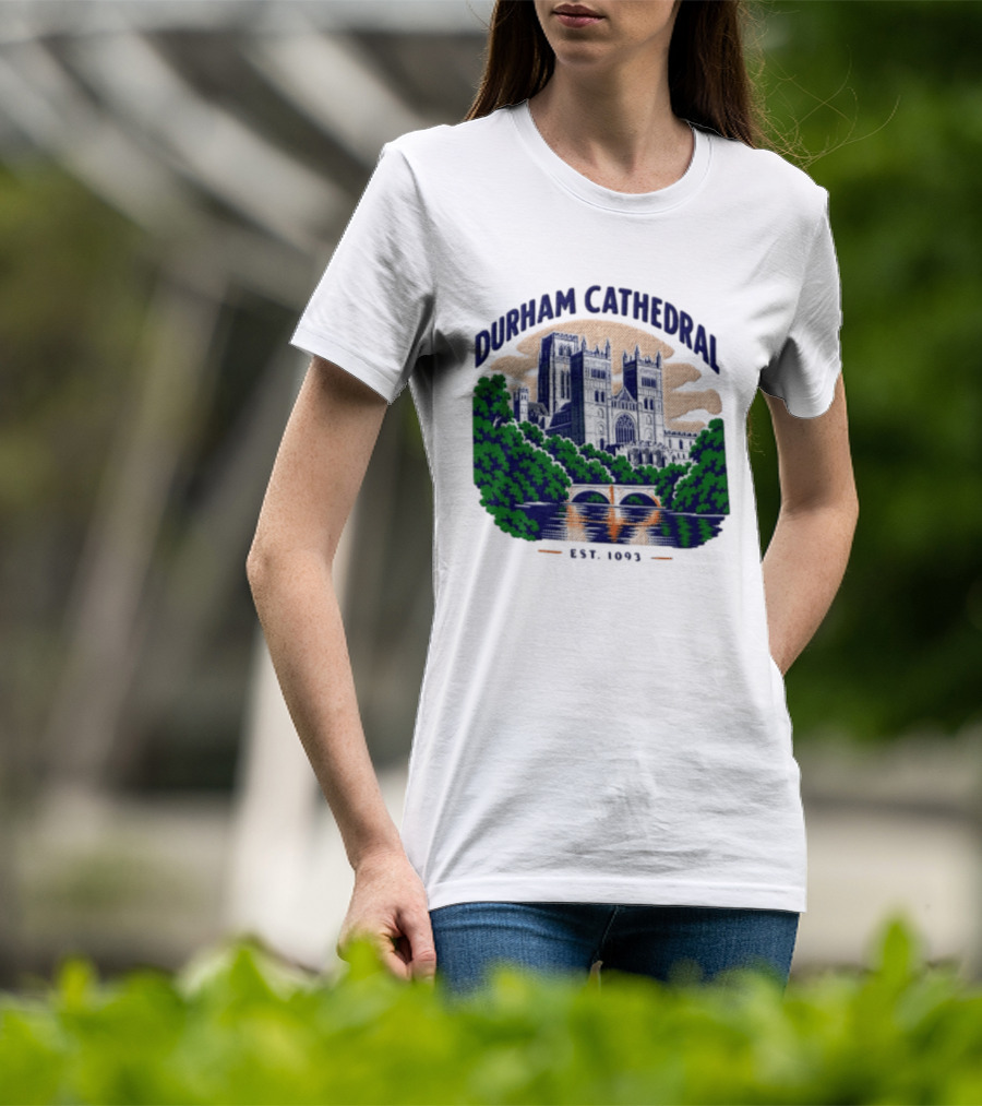 Durham Cathedral Est 1093 Iconic Landmark Travel Souvenir T-Shirt