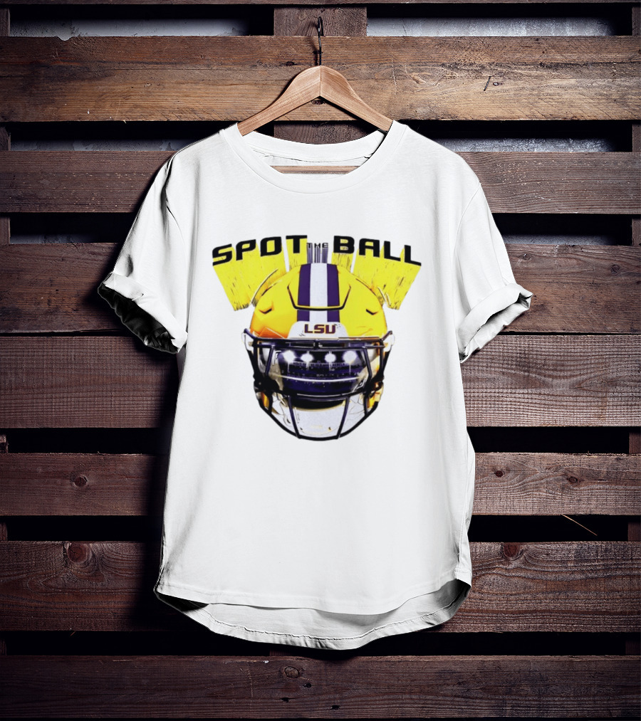 LSU Tigers Spot The Ball 2026 Football Helmet T-Shirt
