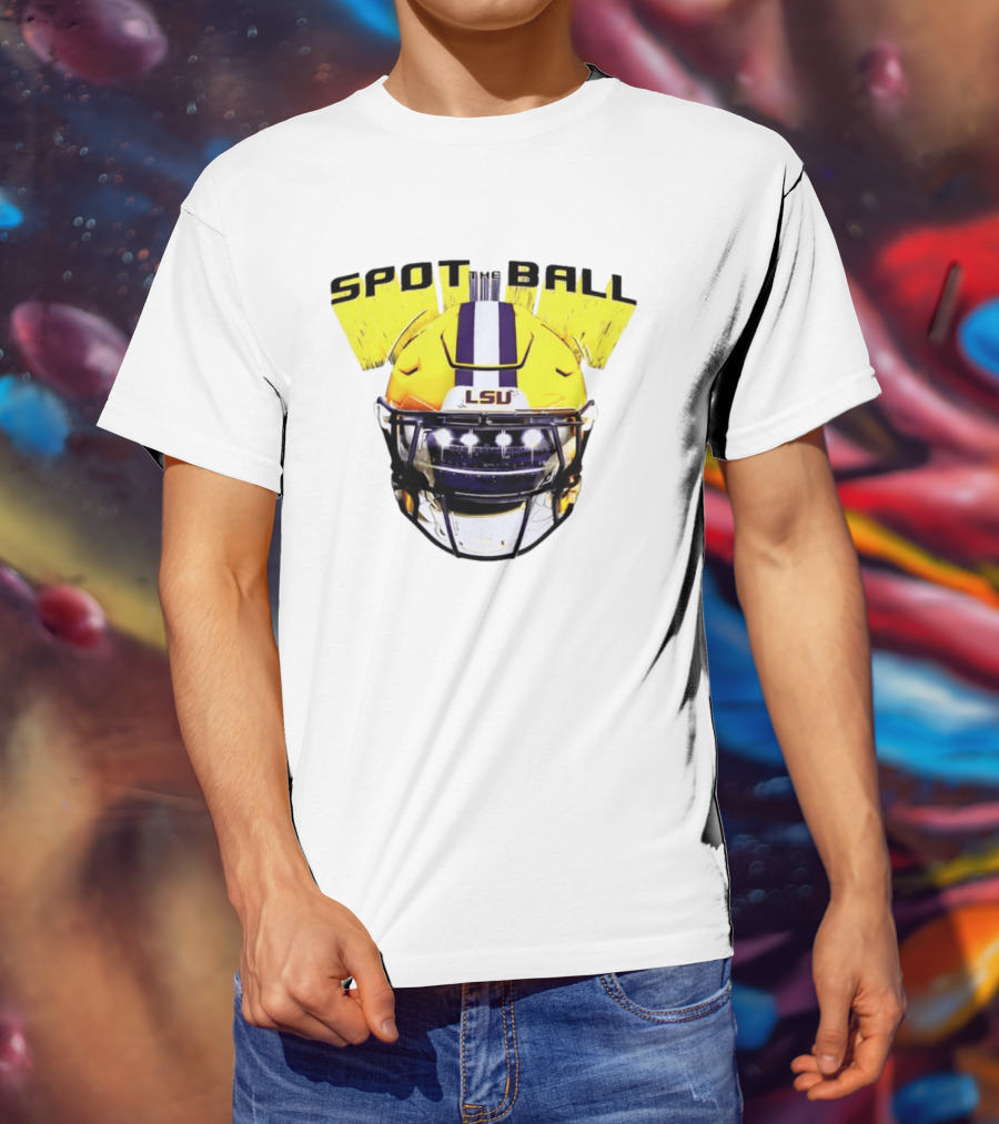 LSU Tigers Spot The Ball 2026 Football Helmet T-Shirt