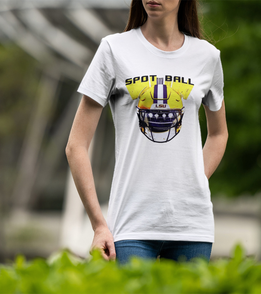 LSU Tigers Spot The Ball 2026 Football Helmet T-Shirt