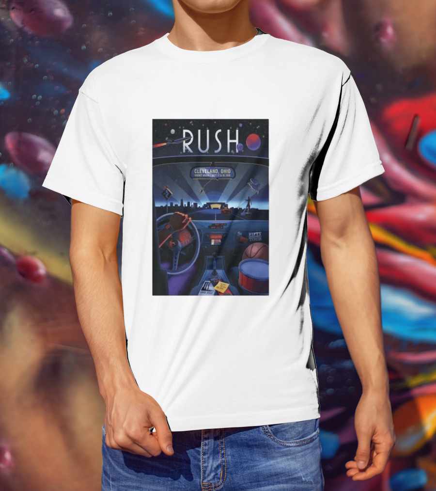 Rush Fifty Tour Cleveland Ohio Rocket Arena September 17 & 19 2026 T-Shirt