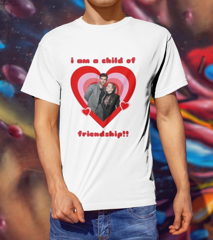 Luke Newton Nicola Coughlan I Am A Child Of Friendship Heart T-Shirt