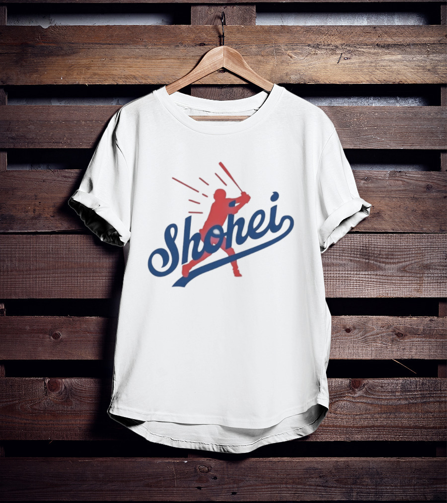 Shohei Ohtani MLB Los Angeles Baseball Player Silhouette Swing T-Shirt