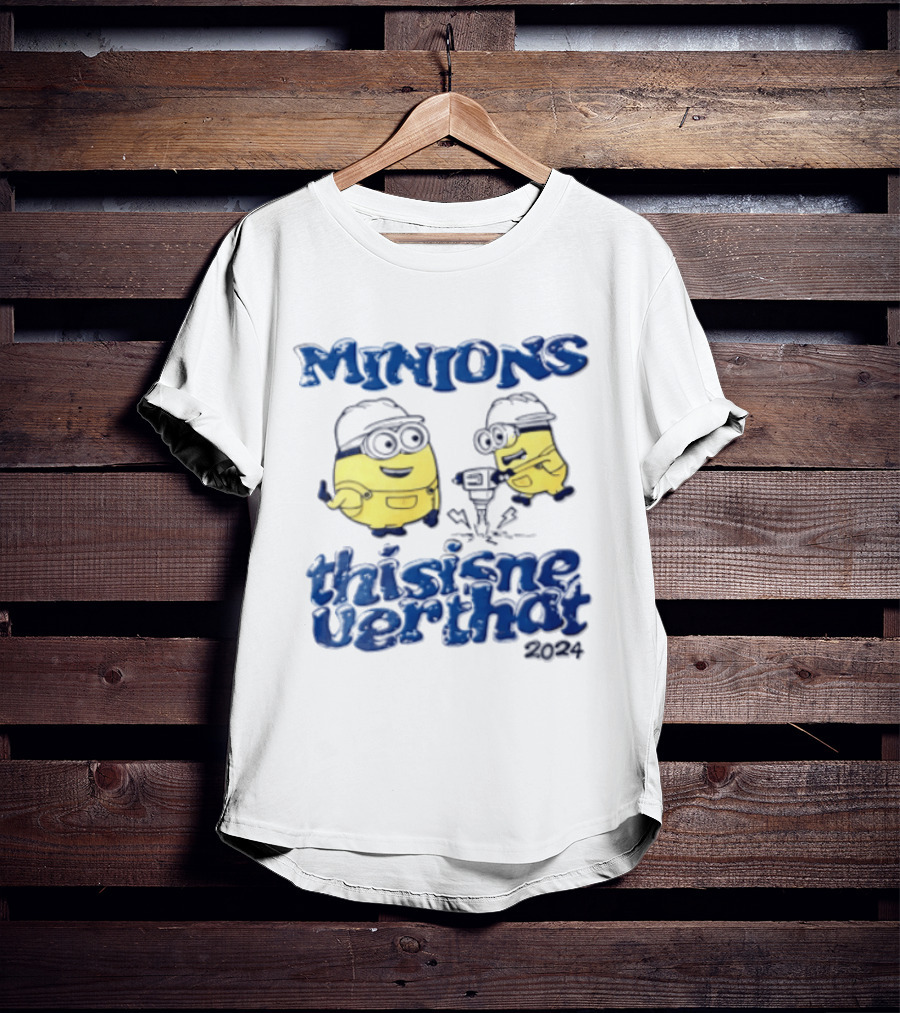 Minions Thisisneverthat 2024 Hard Hat Jackhammer T-Shirt