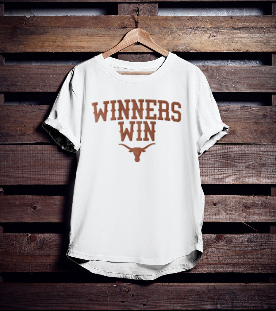 Texas Longhorns Winners Win Burnt Orange Steer Head T-Shirt
