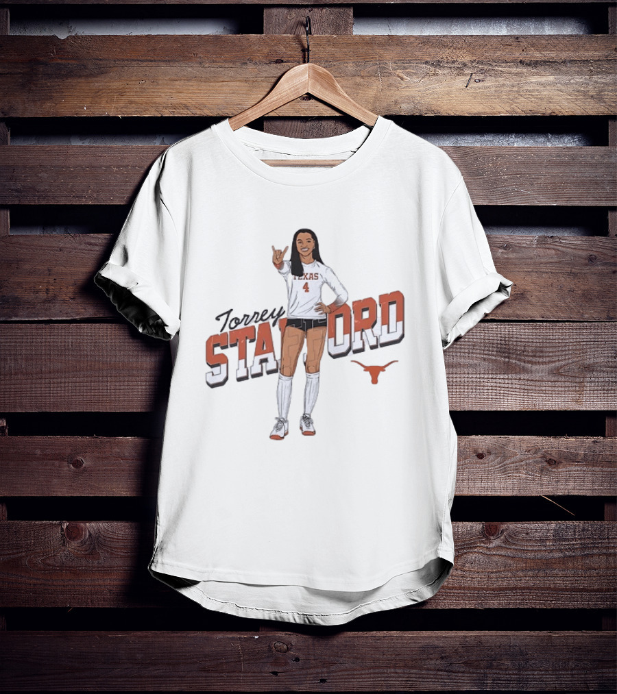 Torrey Stafford Texas Volleyball Longhorns Player 4 T-Shirt