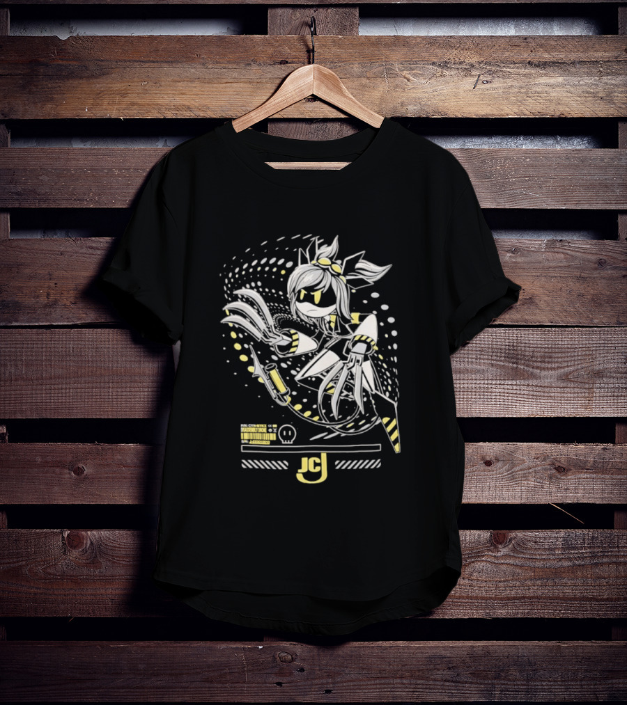Mykx JCJ Anime Disassembly Drone Character With Claws And Tech T-Shirt