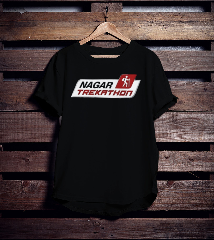 Nagar Trekathon Backpack Walking Event Outdoor Adventure T-Shirt