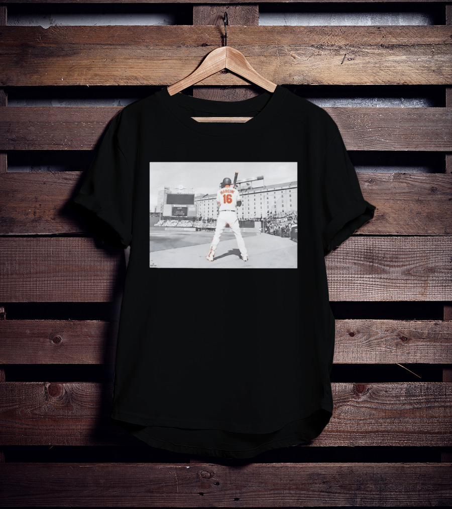 Baltimore Orioles Trey Mancini 16 Batting Camden Yards T-Shirt