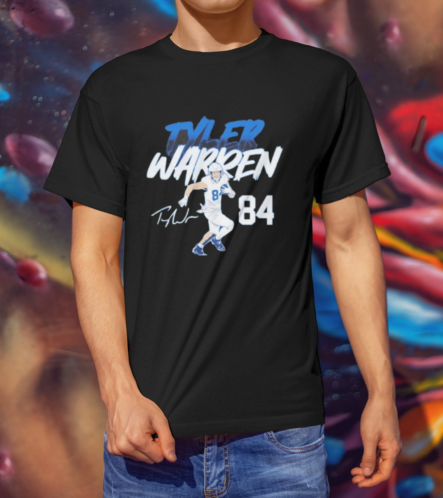 Tyler Warren 84 Indianapolis Colts Pose T-Shirt