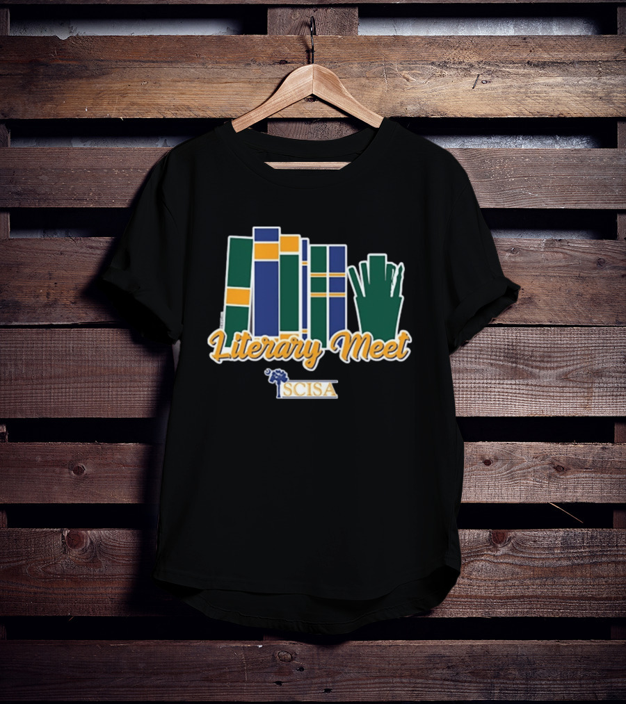 SCISA Literary Meet 2026 Books And Pens T-Shirt
