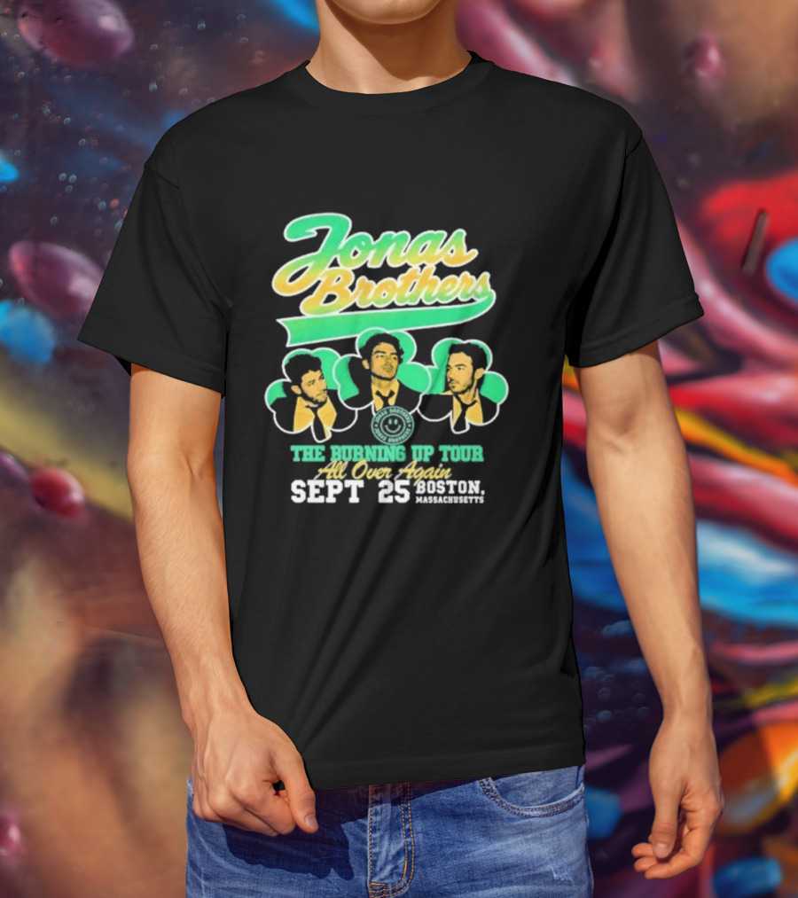 Jonas Brothers The Bringing Up Tour All Over Again Sept 25 Boston Massachusetts T-Shirt
