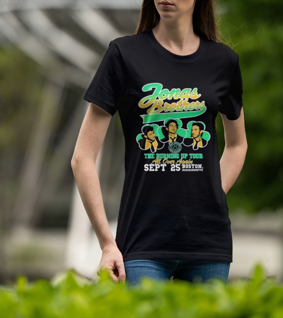 Jonas Brothers The Bringing Up Tour All Over Again Sept 25 Boston Massachusetts T-Shirt