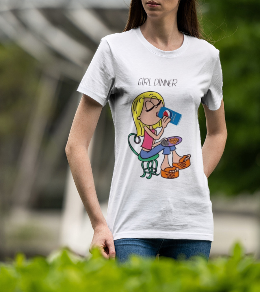 Lizzie McGuire Y2K Girl Dinner Pepsi Retro Fashion T-Shirt