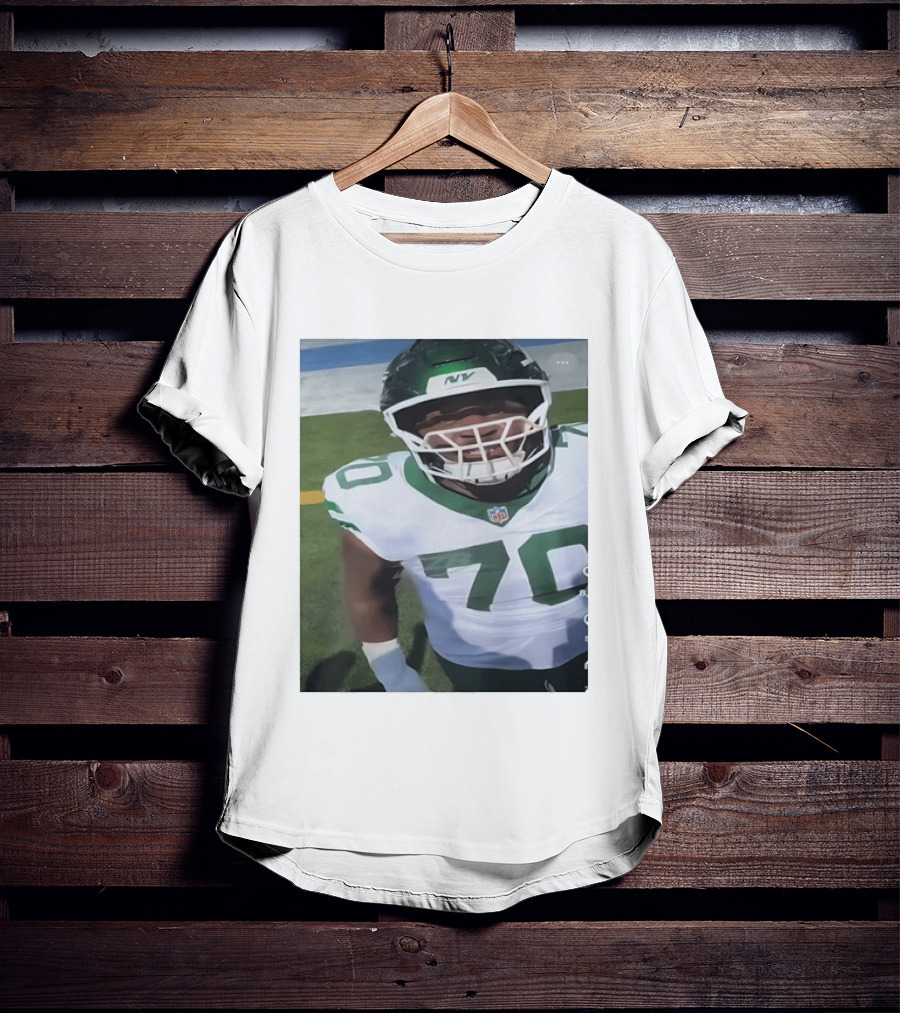 New York Jets Number 70 Football Player NFL Jersey T-Shirt