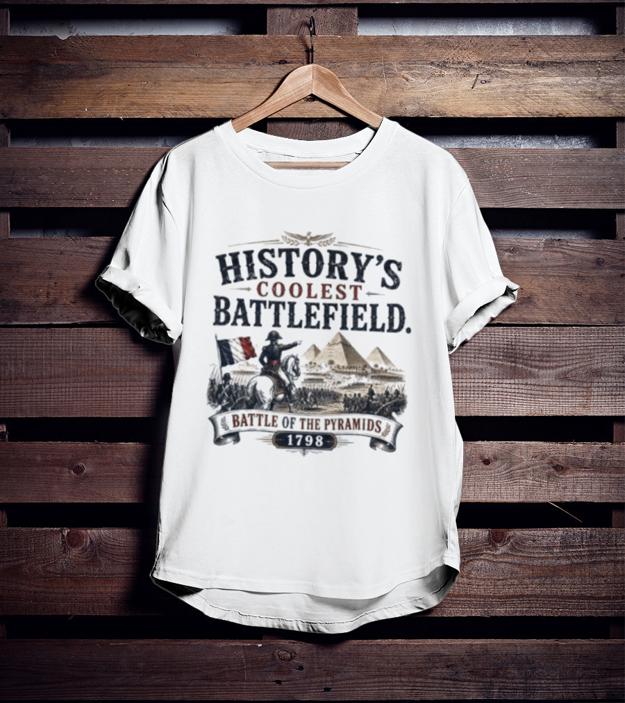History's Coolest Battlefield Battle Of The Pyramids 1798 T-Shirt