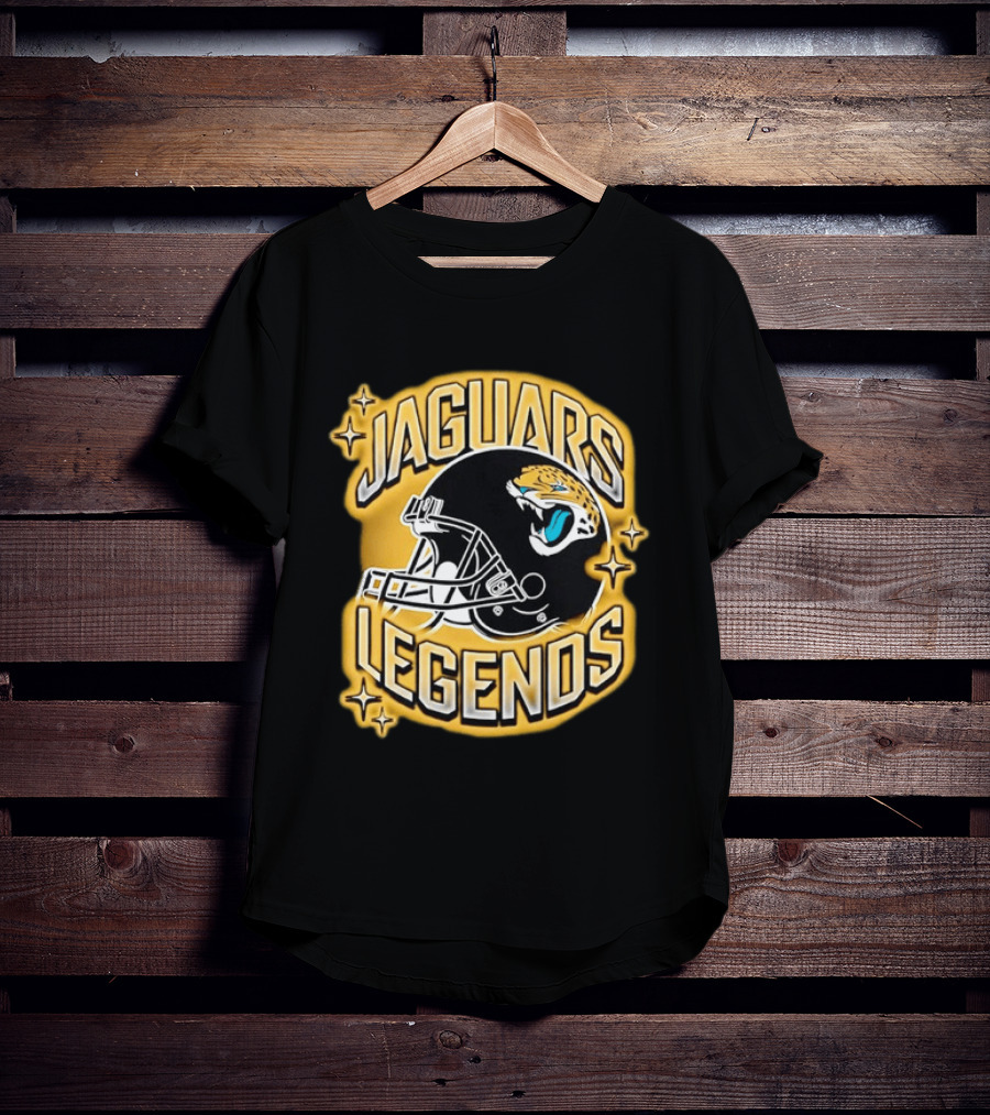 Jaguars Legends Football Helmet Icon With Stars T-Shirt