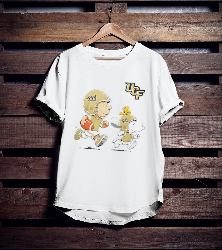 Charlie Brown Snoopy Woodstock UCF Knights Football 2026 T-Shirt
