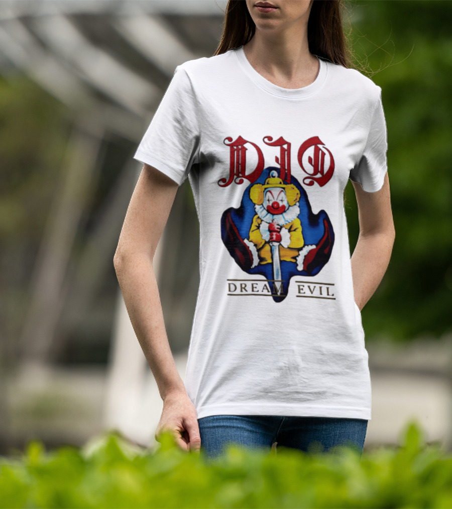 Dio Dream Evil Clown Holding Sword T-Shirt