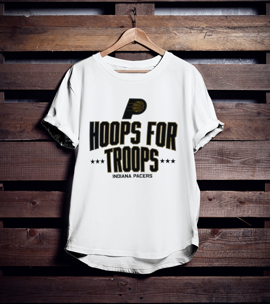 Indiana Pacers Hoops For Troops NBA 2025 T-Shirt