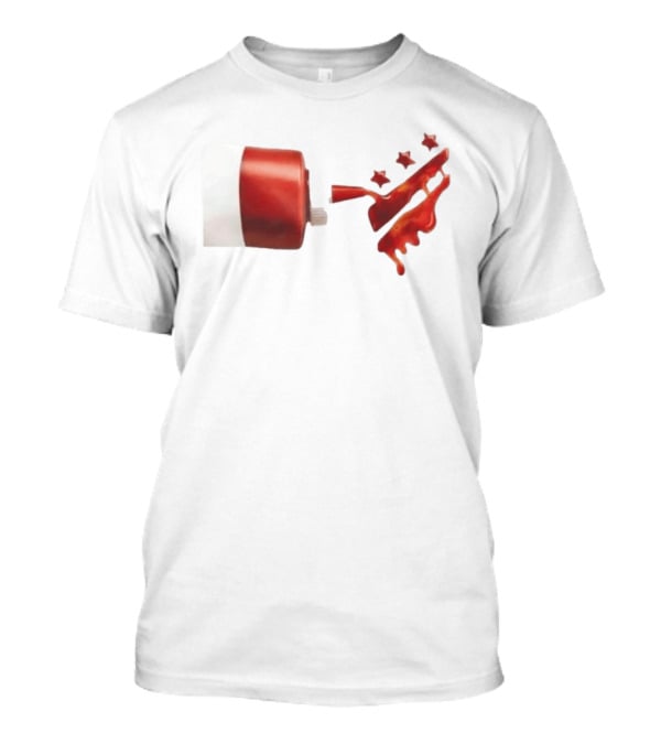 Ketchup Bottle With Three Star Splat Rating T-Shirt