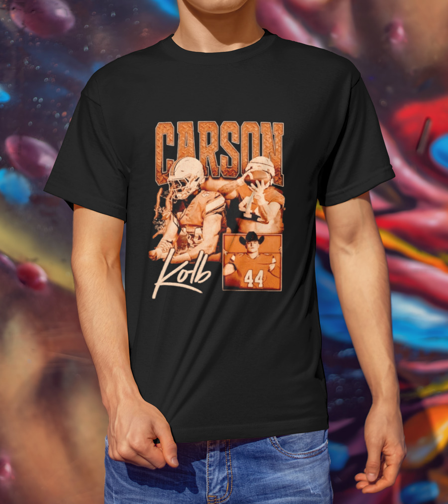 Carson Kolb 44 Football Player Collage T-Shirt