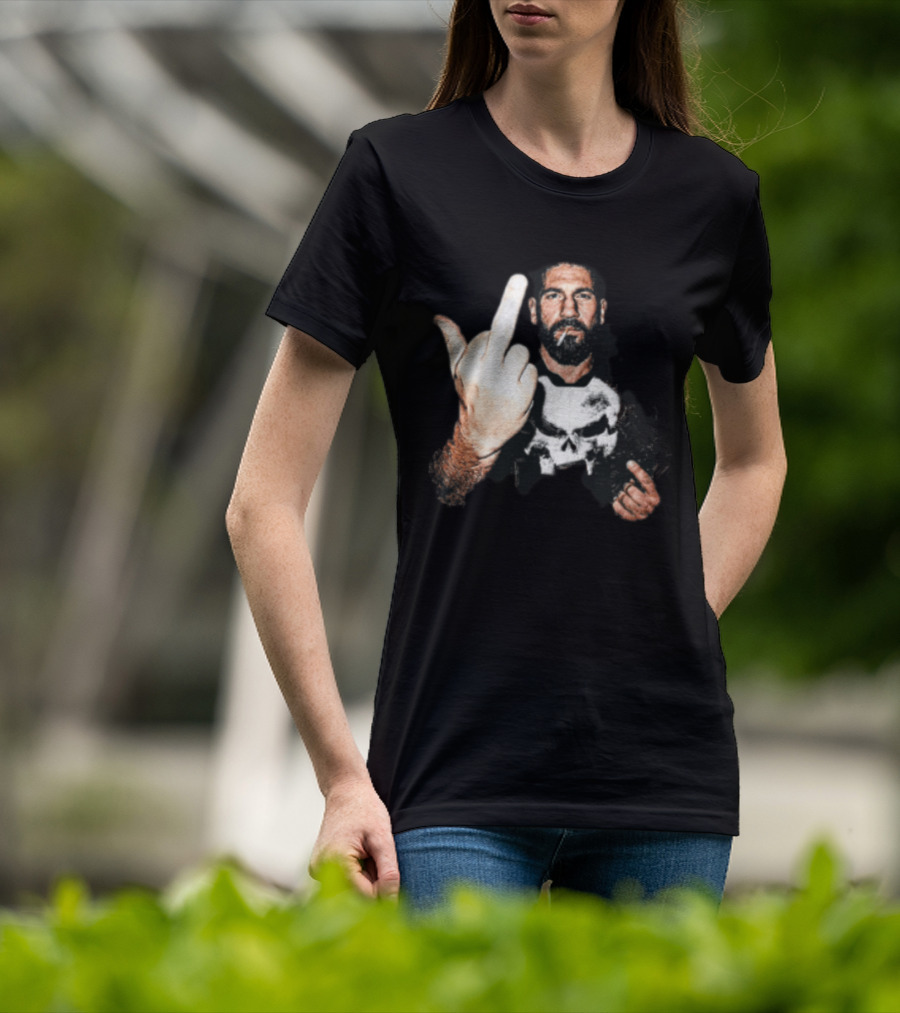 Jon Bernthal Punisher Middle Finger Iconic Gesture T-Shirt