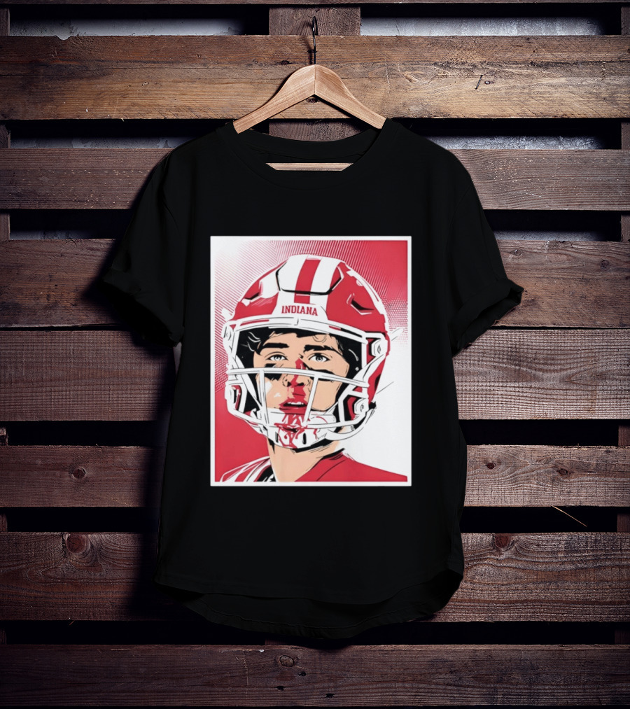 Josh Hoover Indiana Football Bloody Face Helmet T-Shirt