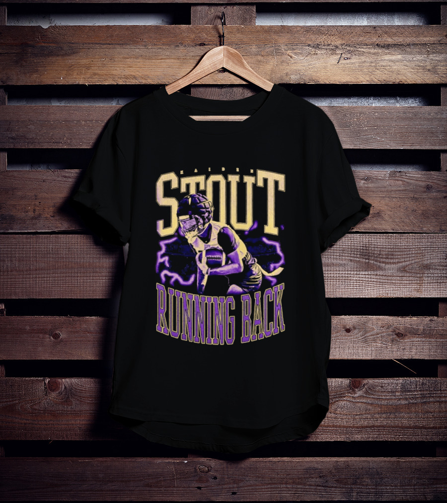 Stout Running Back Football Player T-Shirt