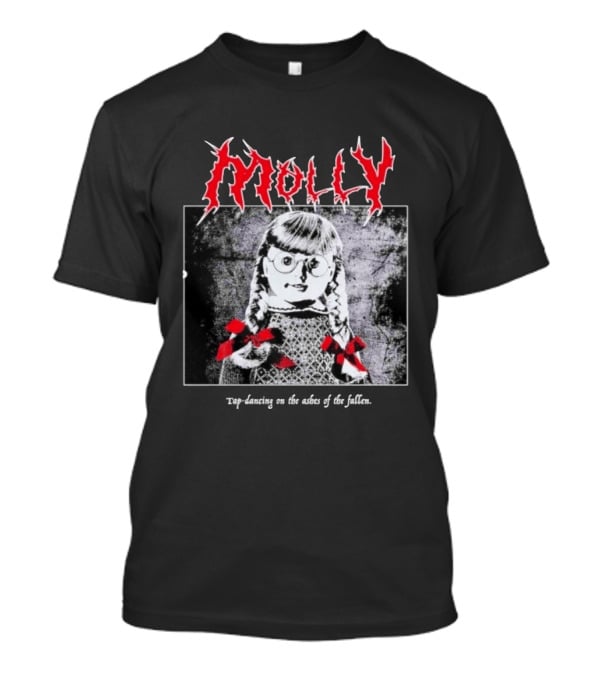 Molly Tap Dancing On The Ashes Of The Fallen Horror Doll Drawing T-Shirt