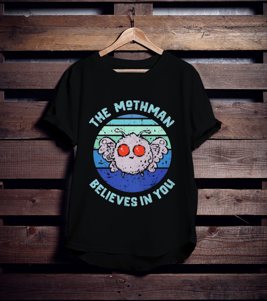 The Mothman Believes In You Distressed T-Shirt