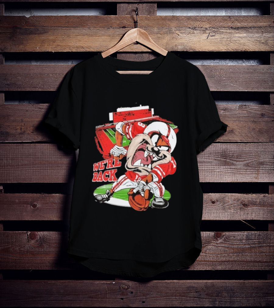 Taz Nebraska Cornhuskers We're Back Memorial Stadium Football T-Shirt