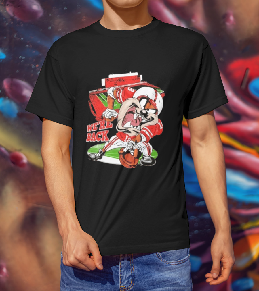Taz Nebraska Cornhuskers We're Back Memorial Stadium Football T-Shirt