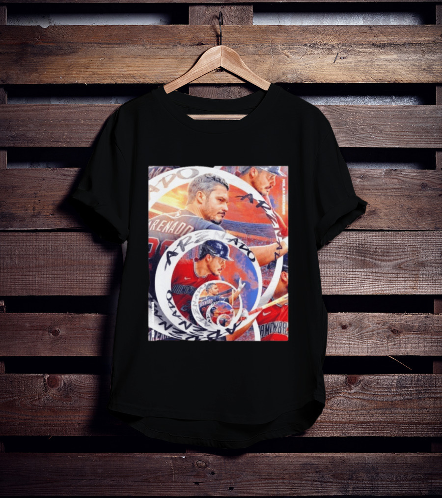Nolan Arenado Arizona Diamondbacks Baseball Spiral Collage T-Shirt