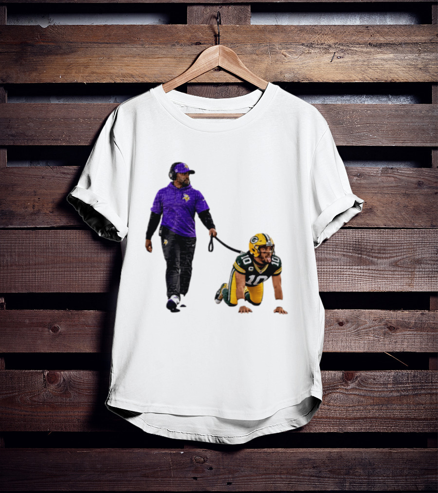 Brian Flores Minnesota Vikings Dominating Jordan Love Green Bay Packers NFL Meme T-Shirt