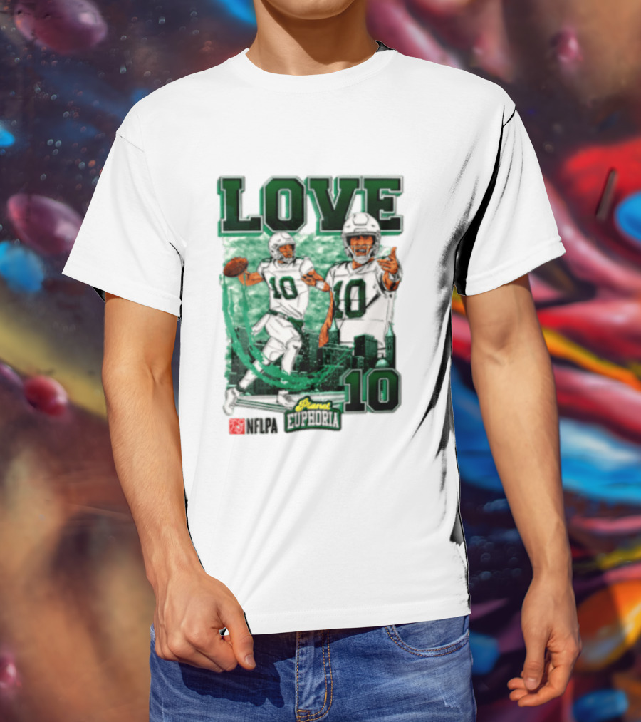 Jordan Love 10 NFLPA Euphoria Player Edition T-Shirt