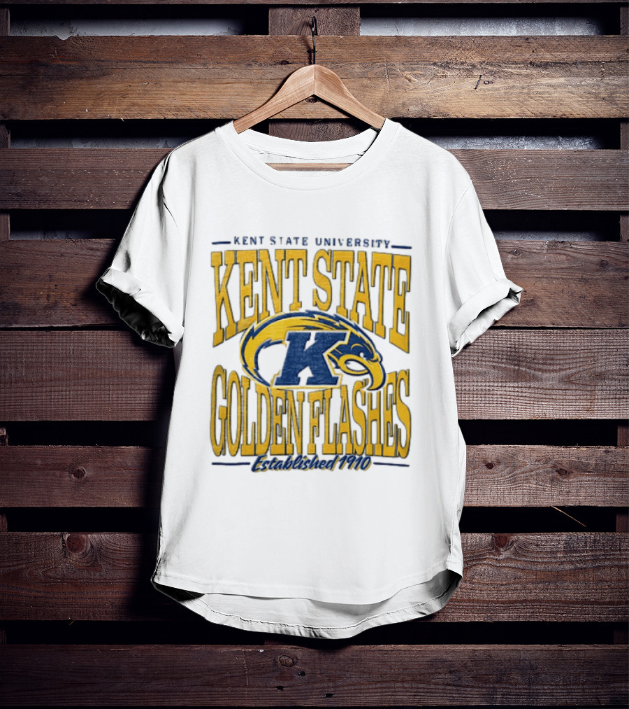 Kent State University Golden Flashes 1910 Blue Yellow Eagle T-Shirt